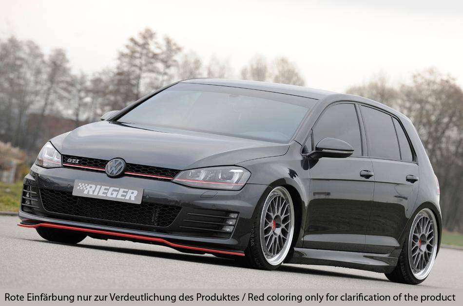 Lama anteriore per paraurti originale Golf 7 GTI/GTD Rieger fino-16