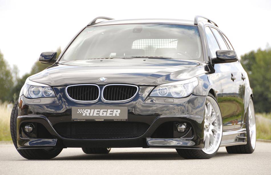 Paraurti Rieger BMW E60/61 fino 2008 con lavafari e fendinebbia