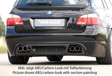 Sottoparaurti Rieger BMW E61 Touring per 4 terminali anche restyling