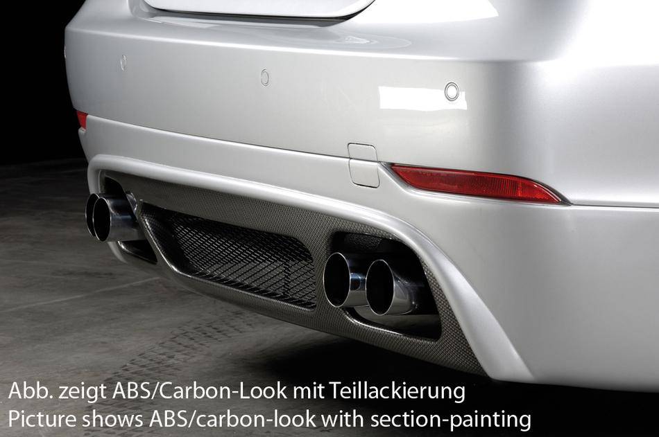 Sottoparaurti Rieger BMW E60 berl fino 2008 carbonlook per duplex