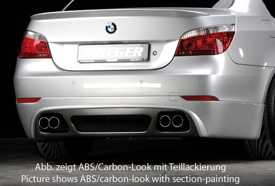 Sottoparaurti Rieger BMW E60 berl fino 2008 carbonlook per duplex