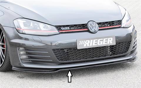 Lama anteriore per paraurti originale Golf 7 GTI/GTD nero lucido