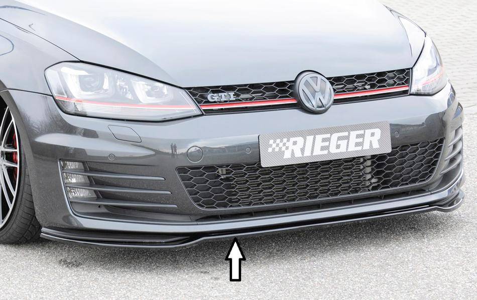 Lama anteriore per paraurti originale Golf 7 GTI/GTD nero lucido