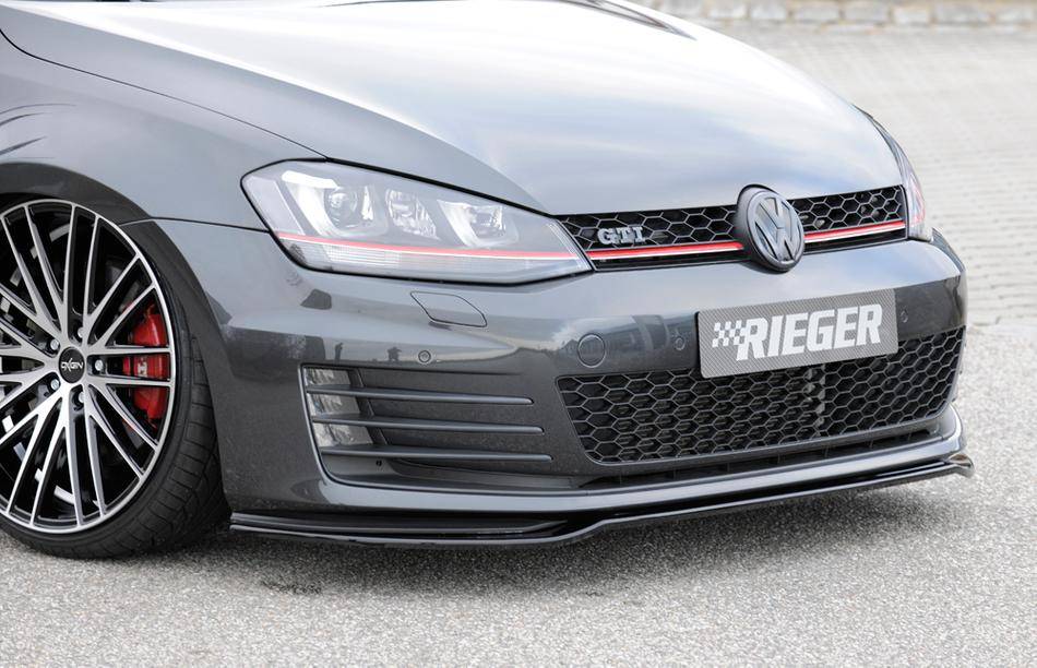 Lama anteriore per paraurti originale Golf 7 GTI/GTD nero lucido