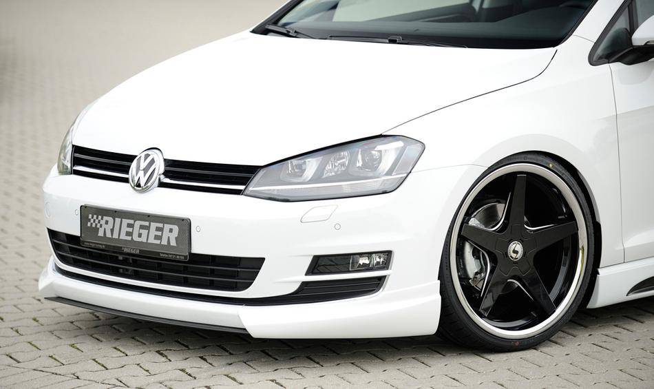 Lama DTM centrale Golf 7 carbonlook  per sottoparaurti ant.Rieger