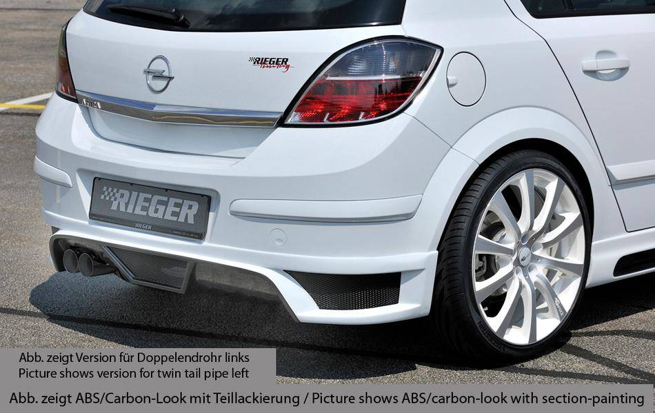 Sottoparaurti Rieger Astra H 5 porte incl OPC terminale orig. SX