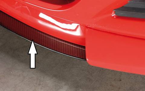 Lama centrale carbonlook Astra H GTC per sottoparaurti Rieger 51230