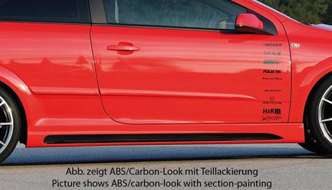 Sottoporta SX Rieger Astra H GTC ancche TwinTop carbonlook