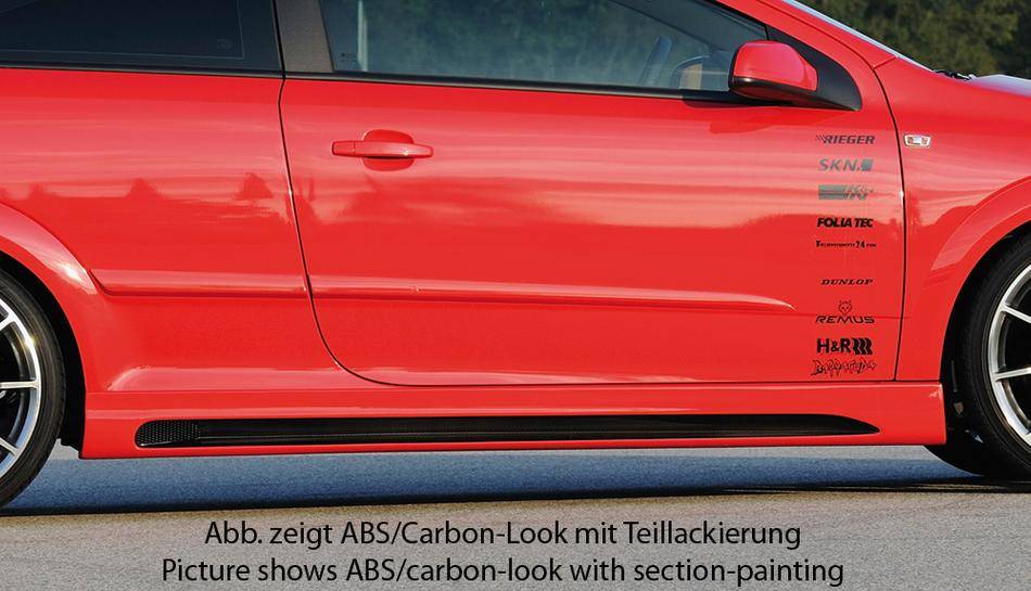 Sottoporta SX Rieger Astra H GTC ancche TwinTop carbonlook