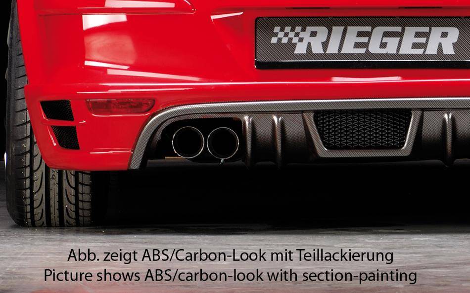 Sottoparaurti Rieger Astra H GTC no OPC carbonlook scarico solo SX