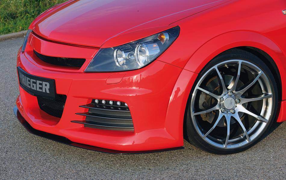 Prese aria laterali carbonlook Astra H per paraurti Rieger