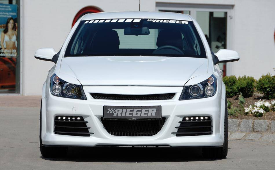 Prese aria laterali carbonlook Astra H per paraurti Rieger