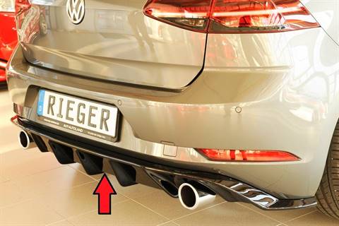Diffusore Rieger Golf 7,5 GTI dal 02.17 termin.sing.orig, SX/DX nero