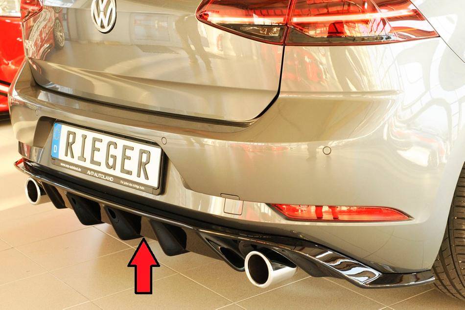 Diffusore Rieger Golf 7,5 GTI dal 02.17 termin.sing.orig, SX/DX nero