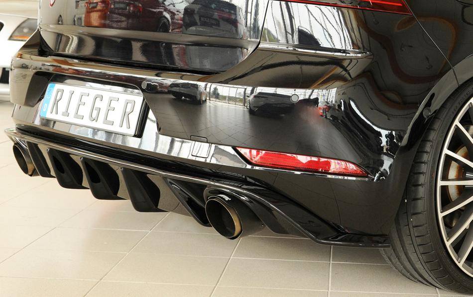 Diffusore Rieger Golf 7,5 GTI dal 02.17 termin.sing.orig, SX/DX nero