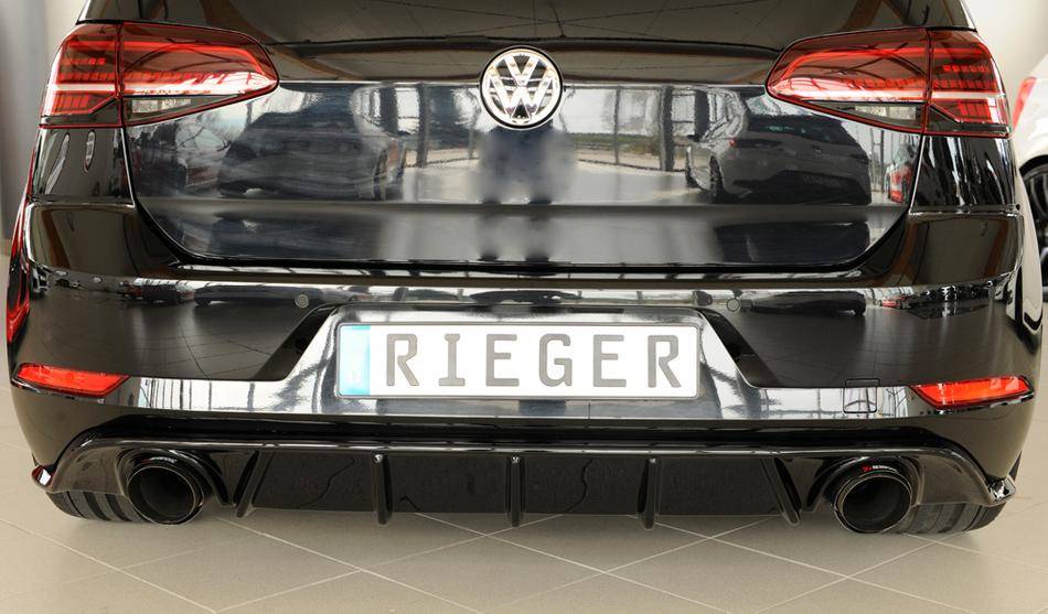 Diffusore Rieger Golf 7,5 GTI dal 02.17 termin.sing.orig, SX/DX nero