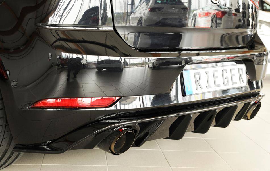 Diffusore Rieger Golf 7,5 GTI dal 02.17 termin.sing.orig, SX/DX nero