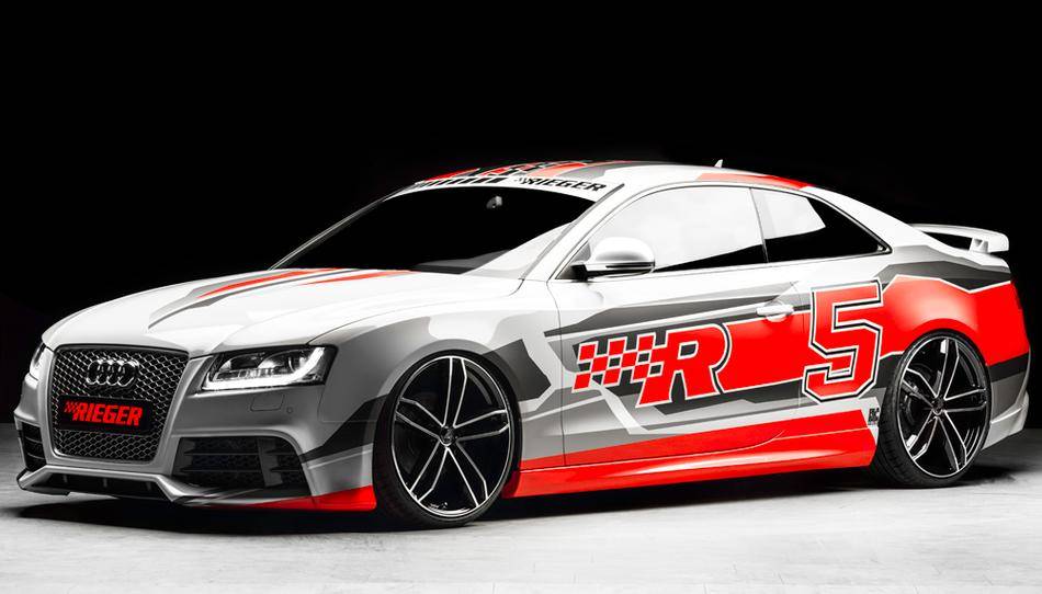 Paraurti Rieger A5/S5 RS-Look senza PDC e lavaf.fino 2011 all Modell