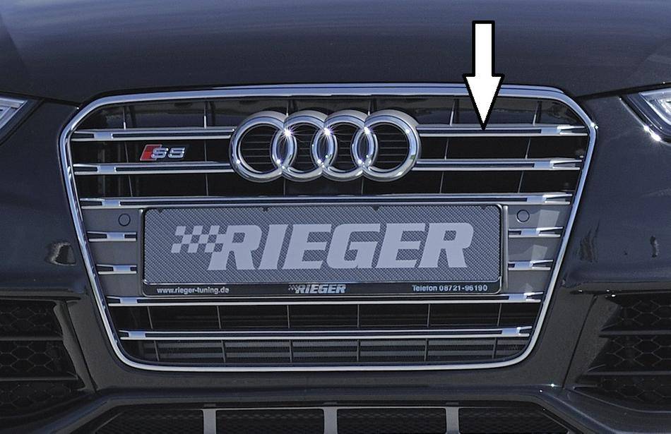MASCHERINA ORIG.AUDI S5 GRIGIO PLATINO CON PDC CON EMBLEMA S5