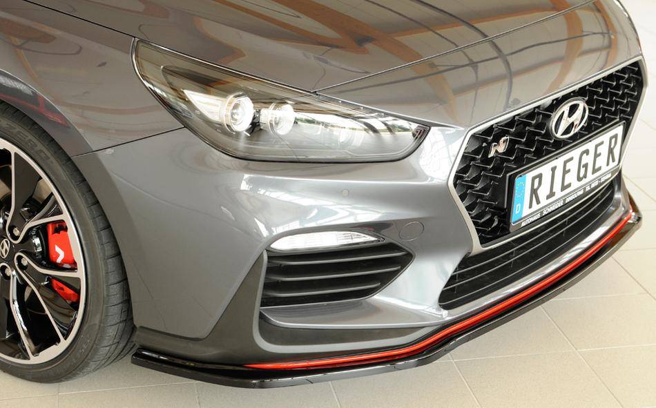 Lama ant Rieger Hyundai i30 dal'17 nero per paraurti orig. N+N-perf.