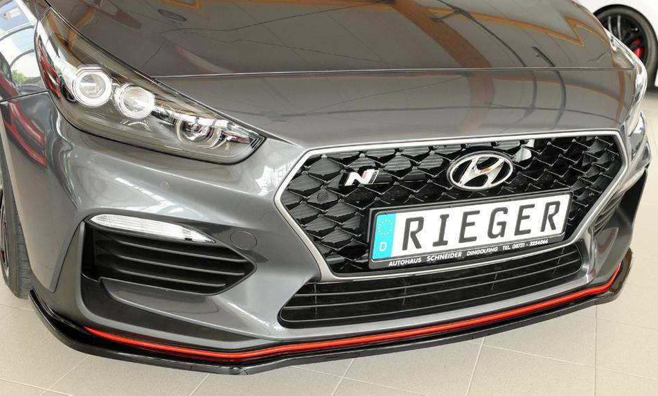 Lama ant Rieger Hyundai i30 dal'17 nero per paraurti orig. N+N-perf.