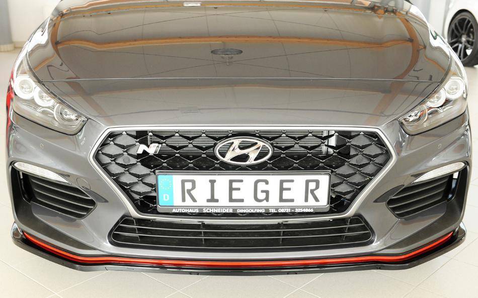 Lama ant Rieger Hyundai i30 dal'17 nero per paraurti orig. N+N-perf.