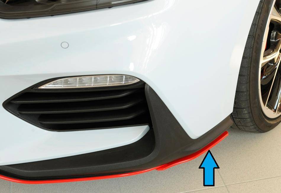 Cantonale ant sx Rieger I30N/I30N Perform. per paraurti originale N