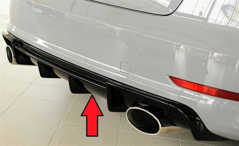 Diffusore Rieger A3 8V S-Line Cabrio/berlina duplex 152x95nero lucid