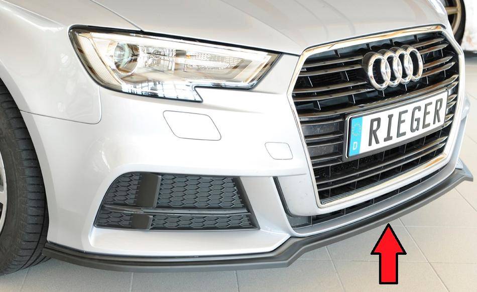 Lama sottoparaurti Rieger A3 8V dal'09.16 S-line+S3 3porte+Sporback