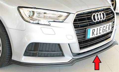 Lama sottoparaurti Rieger A3 8V dal'09.16 S-line+S3 3porte+Sporback