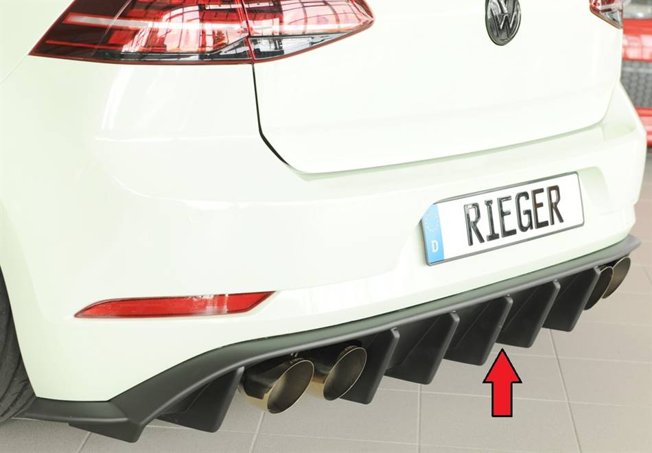 Diffusore Rieger Golf 7,5 R/R-line per terminali duplex 4x115x70 ABS