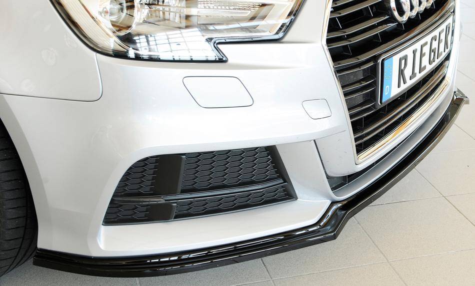 Lama sottoparaurti Rieger nera A3 8V dal'09.16 S-line+S3 3P+Sportba