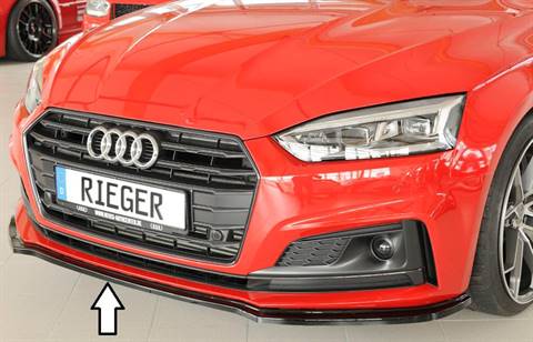 Lama Rieger A5B9 Dal'16 Coupe'+Sportb. paraurti S-Line nero lucido