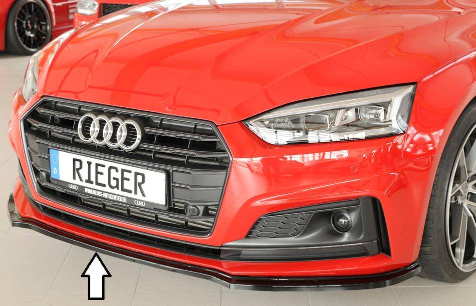 Lama Rieger A5B9 Dal'16 Coupe'+Sportb. paraurti S-Line nero lucido