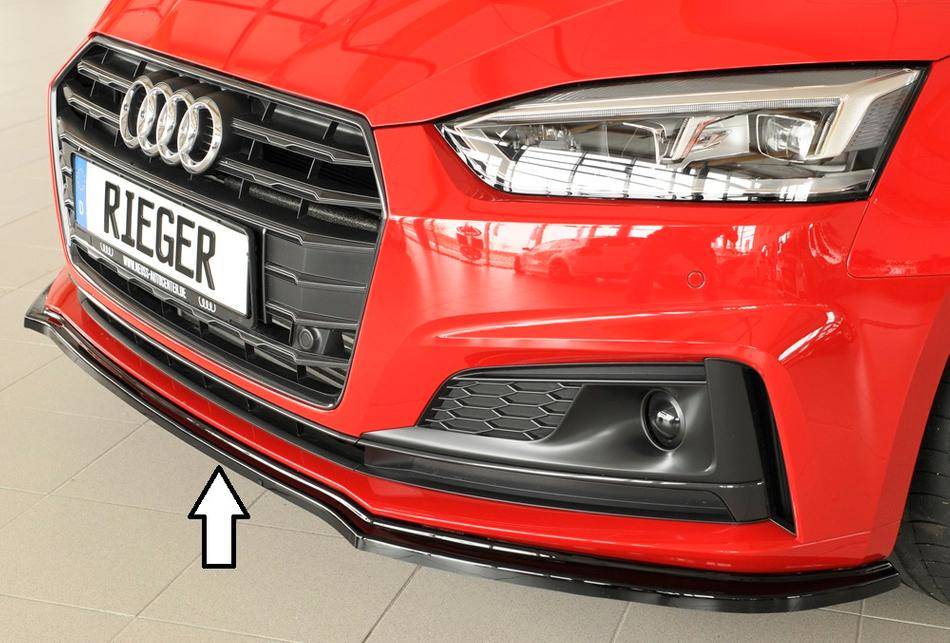 Lama Rieger A5B9 Dal'16 Coupe'+Sportb. paraurti S-Line nero lucido