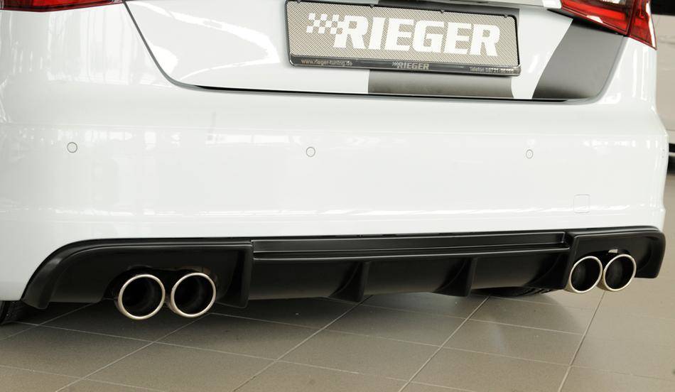 Diffusore Rieger Audi S3 8V fino'16  marm duplex 4x90 ABS grezzo