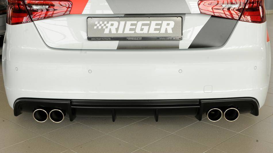 Diffusore Rieger Audi S3 8V fino'16  marm duplex 4x90 ABS grezzo