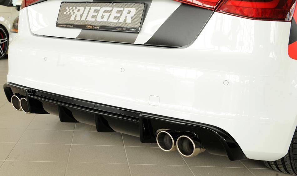 Diffusore Rieger Audi S3 8V fino'16  marm duplex orig. nero lucido