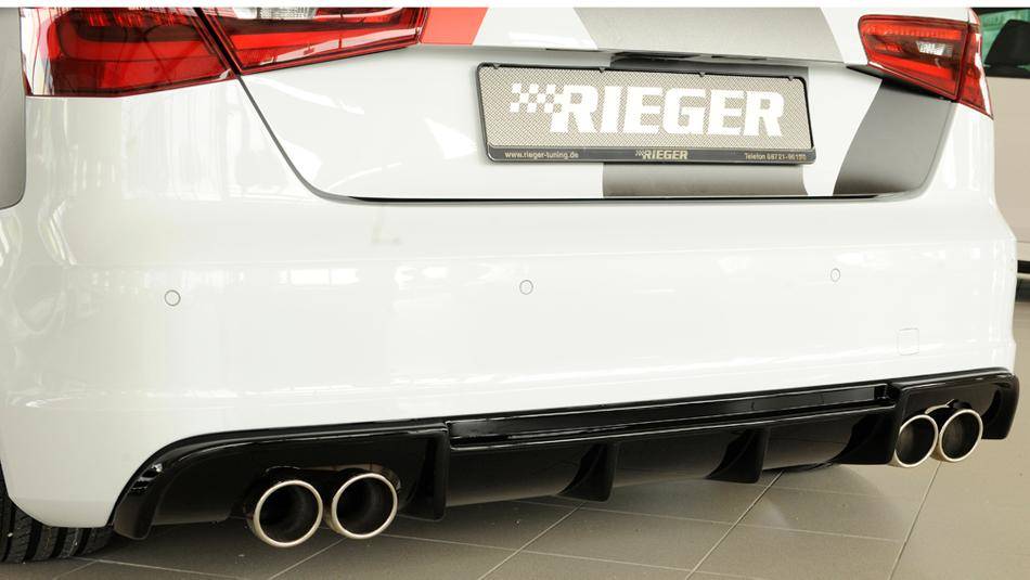 Diffusore Rieger Audi S3 8V fino'16  marm duplex orig. nero lucido