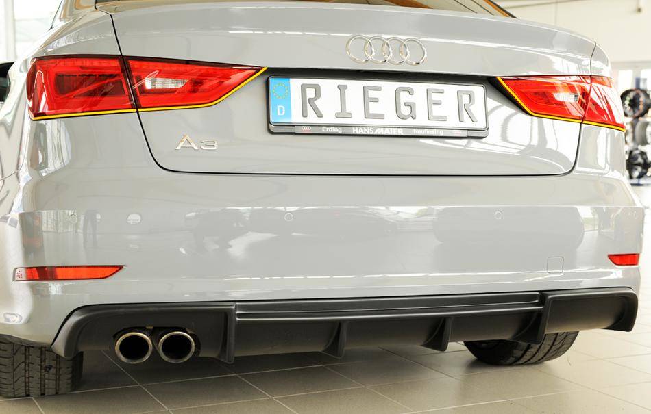 Diffusore Rieger A3 8V berlina/cabrio solo S-Line 2 terminali sx