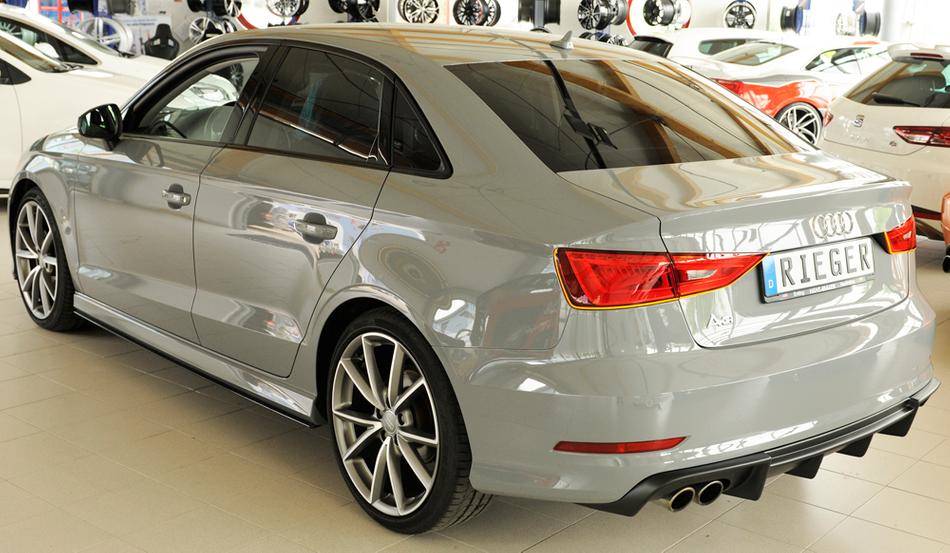 Diffusore Rieger A3 8V berlina/cabrio solo S-Line 2 terminali sx