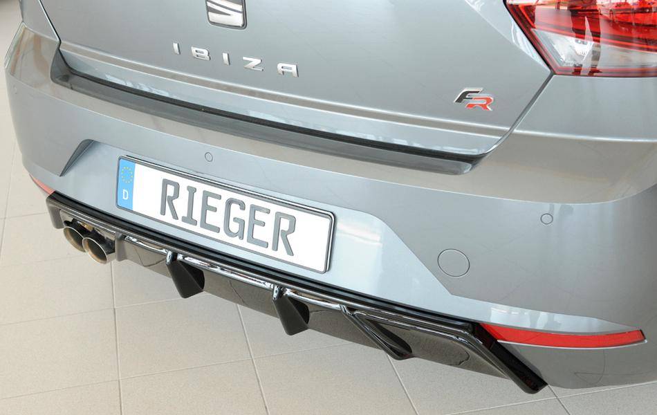 Diffusore Rieger Ibiza KJ anche FR dal '17 term sx 2x76 nero lucido