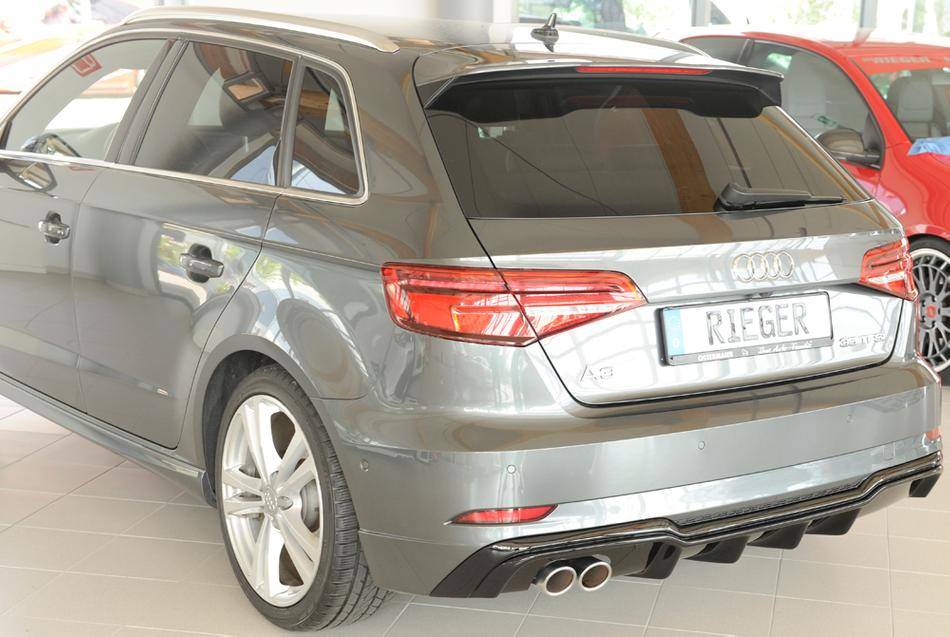 Diffusore Rieger A3 8V dal '16 S-Line 3/5 porte marm.SX nero lucido