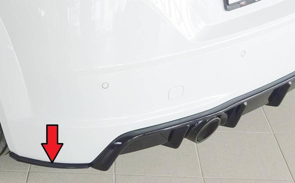 Deflettore lat post sx TT 8J+FV/8S dal'14 per paraurti orig.incl TTS