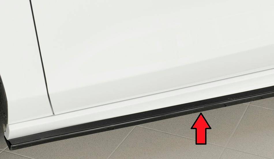 Lama sottoporta SX Rieger Focus 4 dall'18 nero lucido per ST-look