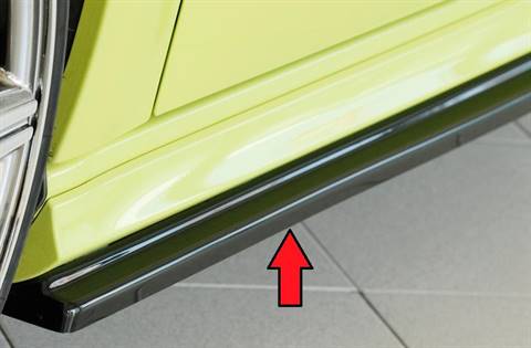 lama sottoporta Sx Rieger A38V 3+5porte per sottop S-line nero lucid