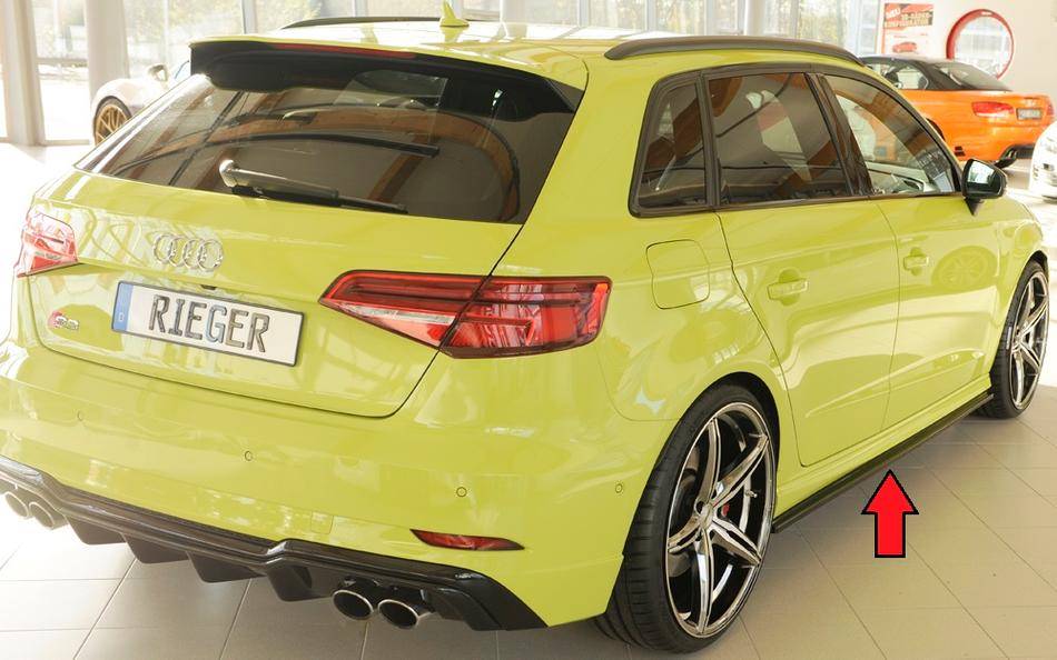 lama sottoporta Dx Rieger A38V 3+5porte per sottop S-line nero lucid