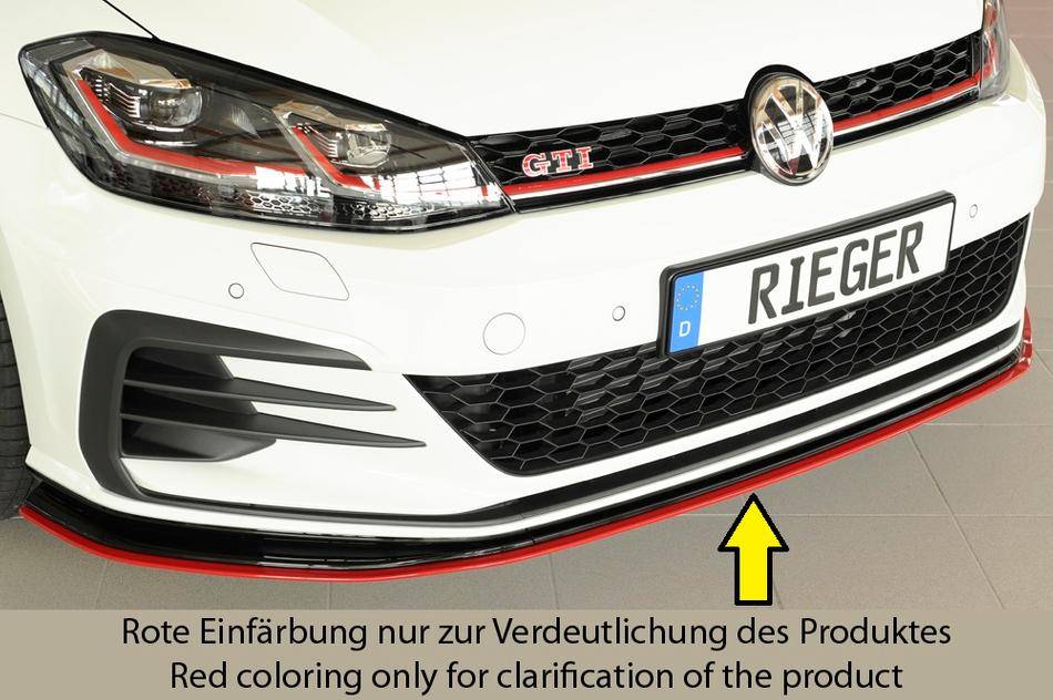 Lama ant Rieger Golf 7 GTI-TCR dal 2019 per paraurti orig.