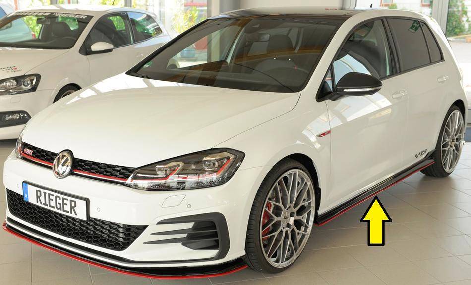 Lama lat SX Rieger Golf 7 GTI-TCR dal 2019 per sottoporta originali