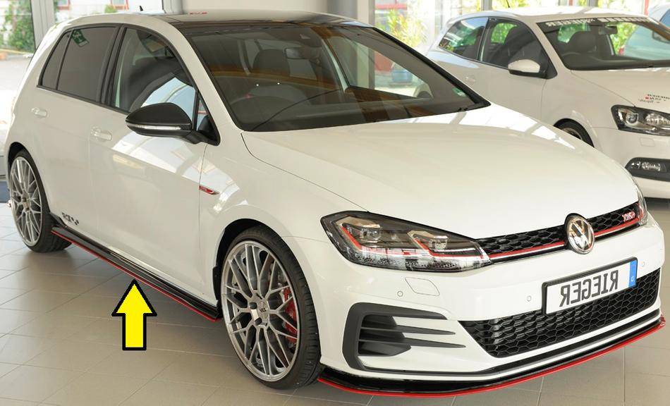 Lama lat DX Rieger Golf 7 GTI-TCR dal 2019 per sottoporta originali